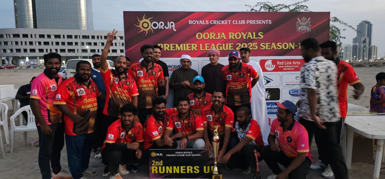 Oorja Royals runners-up